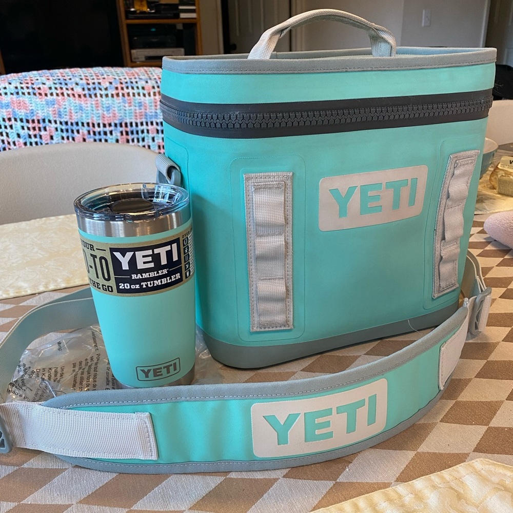 Yeti Bundle in Limited Edition Aquifer Blue and Seafoam Green